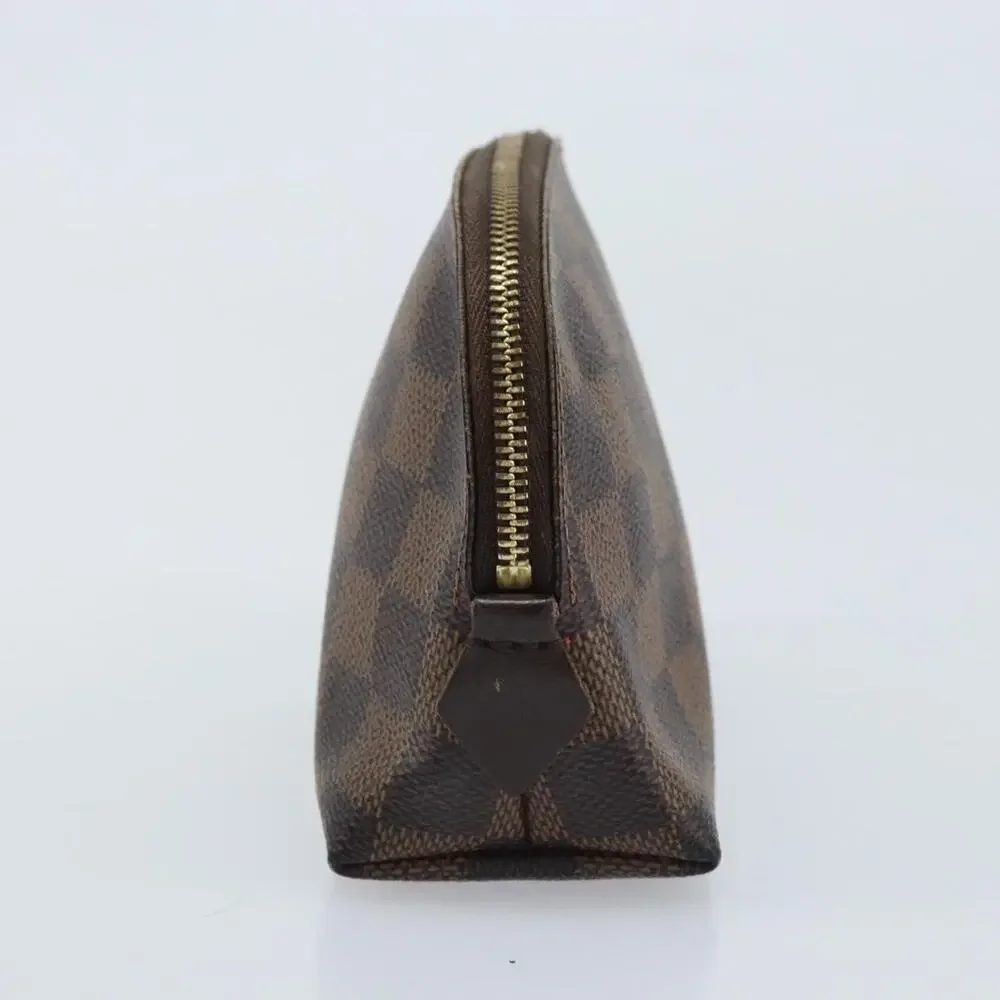 Louis Vuitton Damier Ebene Pochette Cosmetic PM Pouch Brown